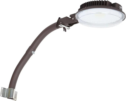 70W LED Barn Light,Dusk to Dawn Outdoor Lighting with Photocell and Mount arm, 5000K Daylight 10500LM,IP65 Waterproof Adjustable Angle Outdoor Flood Light for Yard Garage Securtity Area