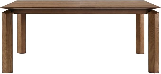 Armen Living Treviso Walnut Dining Kitchen & Dining Extendable Table, 87 x 30 x 37.5