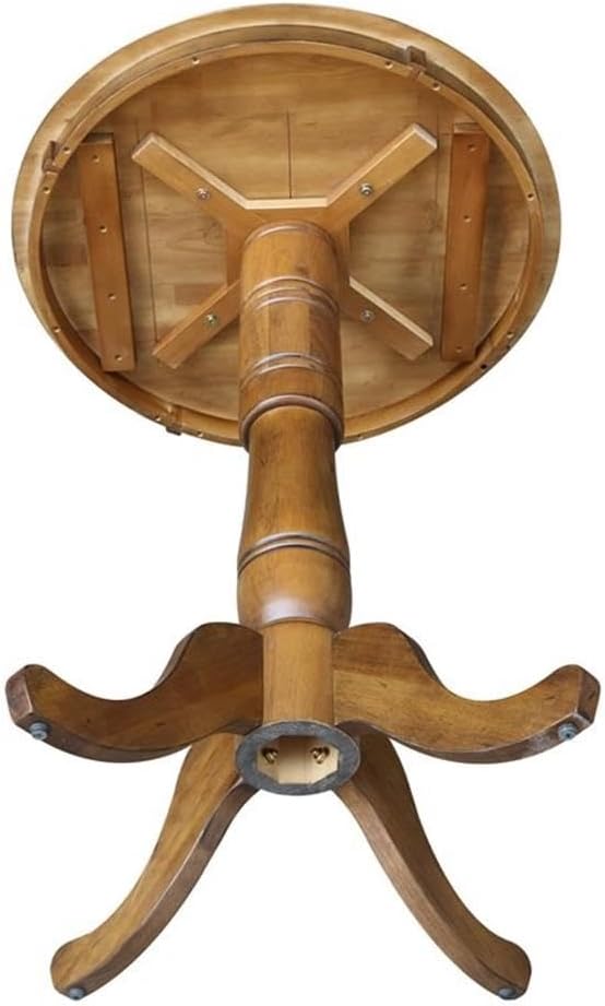 IC INTERNATIONAL CONCEPTS 30" Round Top Pedestal Table - 40.9" H