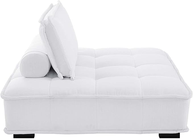 Modway Saunter, 4-Piece Sectional Sofa, White