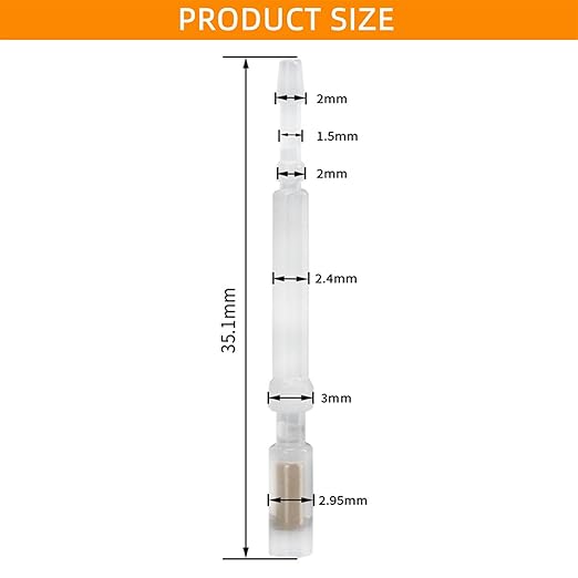 3D Touch Probe Pin Replacement, Smart Auto Bed Leveling Push-Pin Needle Self Level Sensor Probe Tips for Bltouch, 3D Touch, CR Touch(Pack of 5 Pcs)