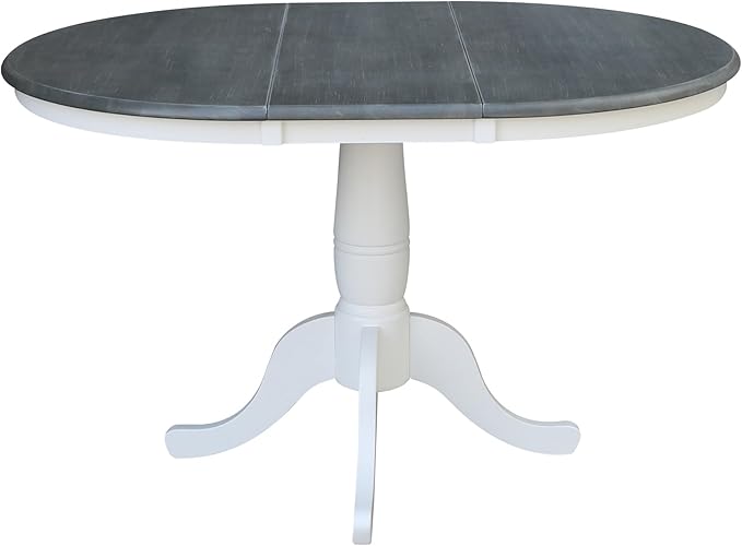 International Concepts 36" Round Extension Dining Table with 2 Chairs