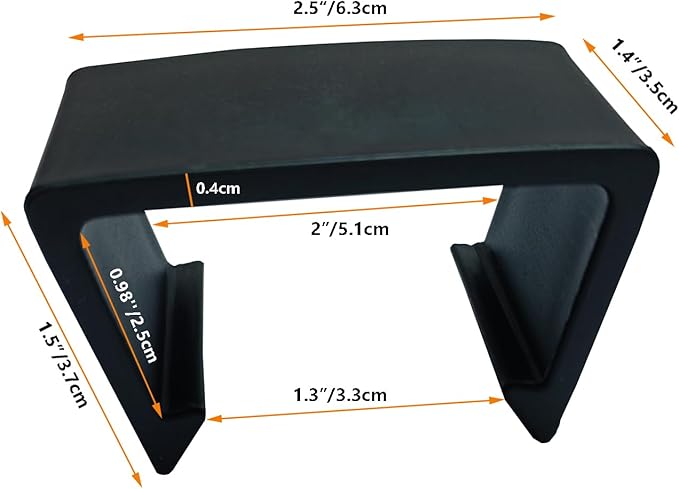 12 Pieces Outdoor Patio Furniture Clips for Wicker Sectional Couch Sofa Furniture Clips Wicker Rattan Furnitures Connector Wicker Chair Clamps Fastener Black