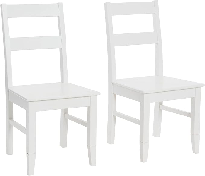 Creative Co-Op Pleasantville Wood Dining Chairs, Set of 2