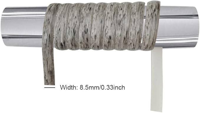 Feyart 8.5mm 55m Gradient Grey PE Rattan Repair Kits (Includes Prying Tool) for Patio Conversation Set, Plastic Wicker Material with Tool for Fixing Rattan Furniture