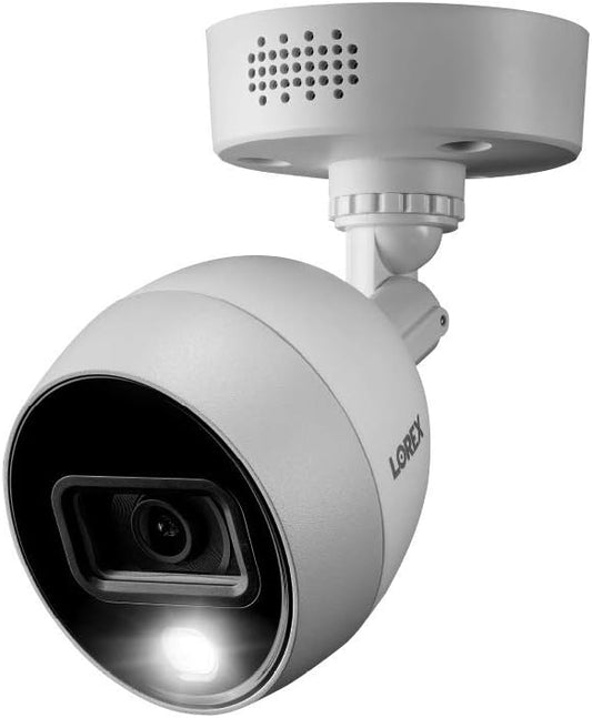 Lorex 4K Indoor/Outdoor Ultra HD Motion Detected Wired Security Surveillance Add-On Bullet Camera - with IR Night Vision and Long Range
