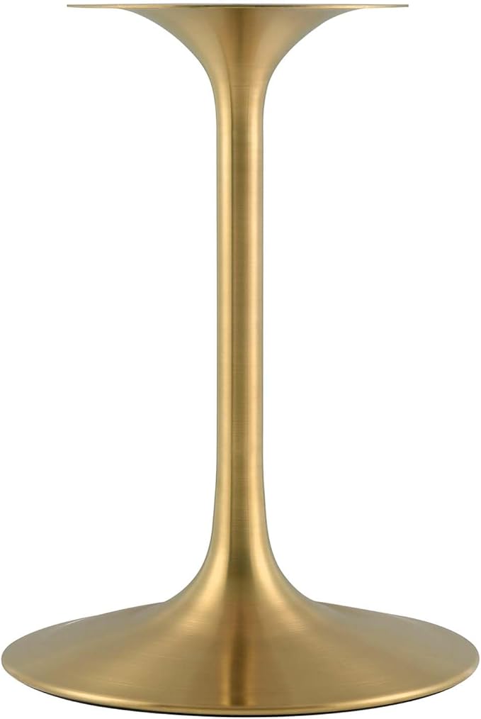 Modway Lippa Dining Table, 28", Gold Black