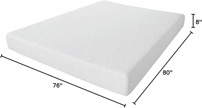 King Size 8-Inch, Gel Memory Foam Mattress, Medium Firm Feel, Breathable, Cool Sleep and Pressure Relief, CertiPUR-US Certified, Temperature Balanced