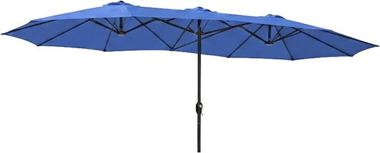 Garden Winds Reinforced Replacement Canopy Top Cover Compatible with A701007300, Pf18259, UB02, PF19302 Phi Villa, Aecojoy, AbcCanopy, Kozyard 15ft Umbrella - Classic Blue, Riplock 350