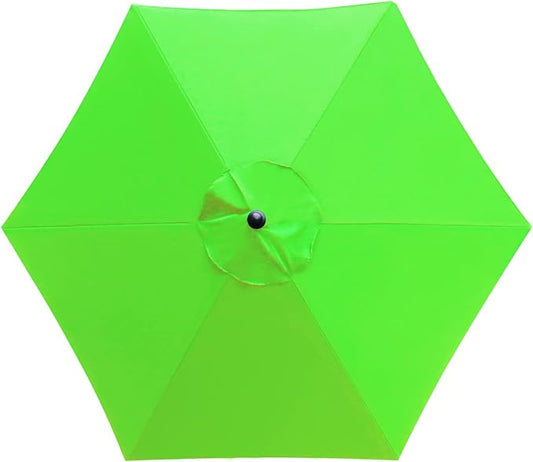 Sunnyglade 7.5ft Patio Umbrella Replacement Canopy Market Umbrella Top Outdoor Umbrella Canopy with 6 Ribs