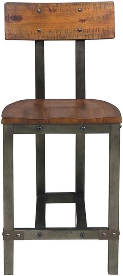 Homelegance Holverson Counter Height Chair (Set of 2), Brown