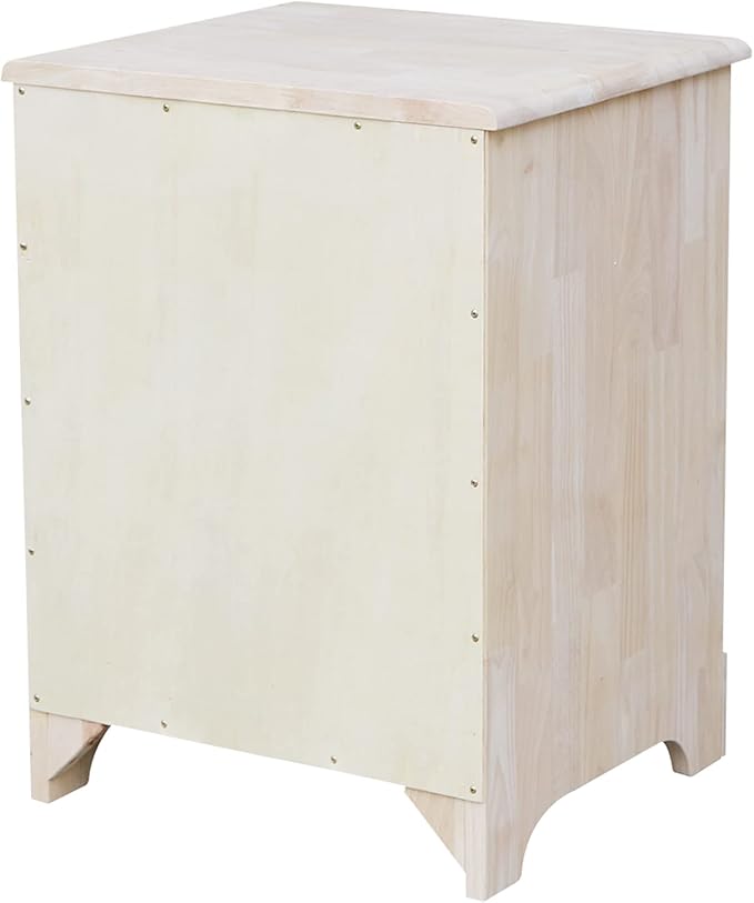 IC INTERNATIONAL CONCEPTS Nightstand Unfinished