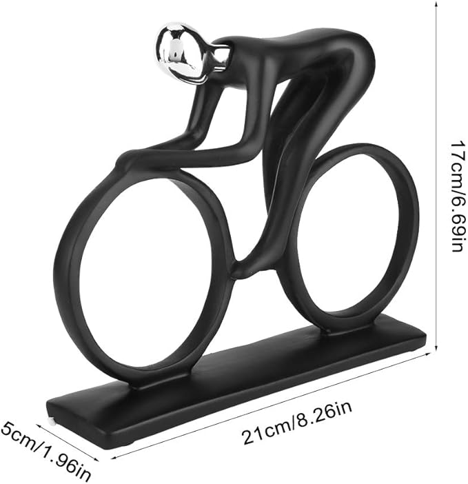 Abstract Sculpture, Home Decor Statues Abstract Art Statue Resin Bike Figurine Decorative Objects Home Decor Modern Living Room Office Shelf Table