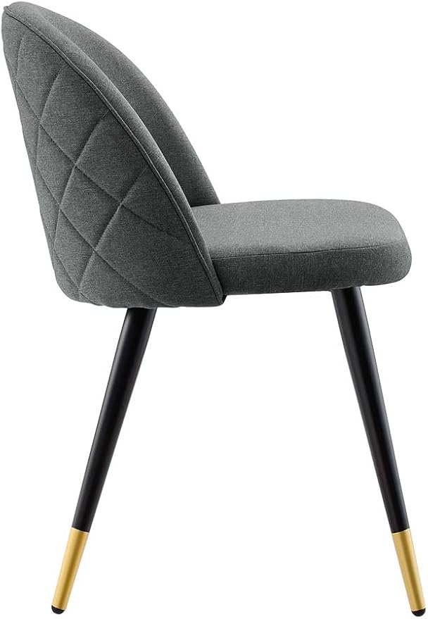 Modway Cordial Fabric Upholstered Accent Set of 2, Dining Chair, Gray