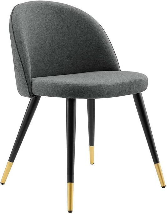 Modway Cordial Fabric Upholstered Accent Set of 2, Dining Chair, Gray