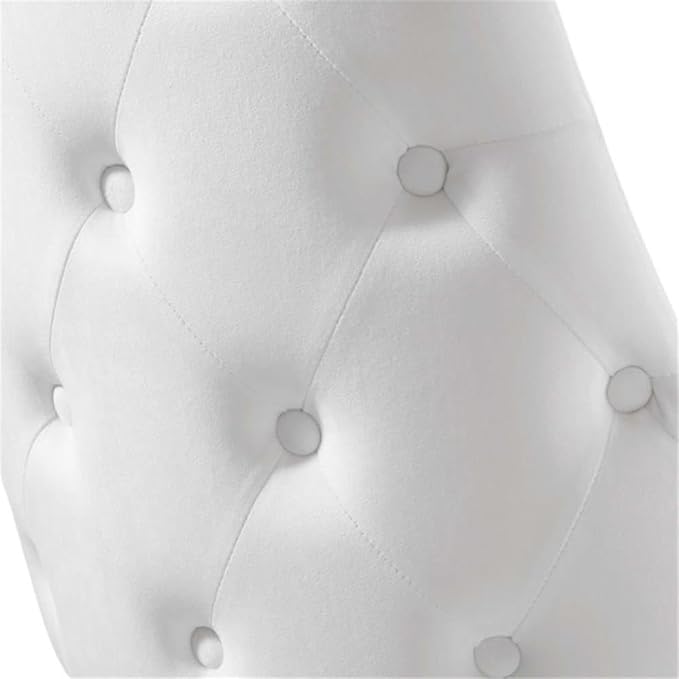 Modway EEI-3907-WHI Adorn Tufted Performance Velvet Dining Side Chair, White