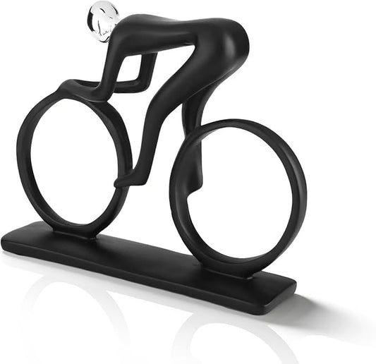 Abstract Sculpture, Home Decor Statues Abstract Art Statue Resin Bike Figurine Decorative Objects Home Decor Modern Living Room Office Shelf Table