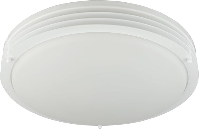 Good Earth Lighting Majestic Ceiling Fixture, 14-inch, 1700 Lumens, Dimmable, Matte White