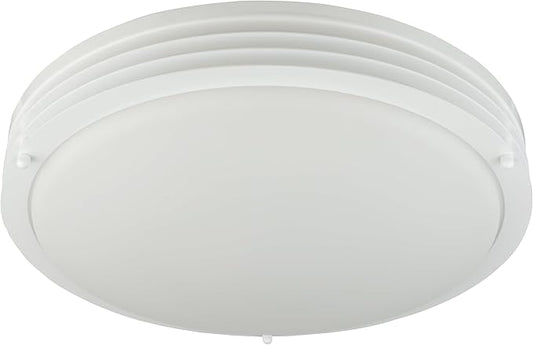 Good Earth Lighting Majestic Ceiling Fixture, 14-inch, 1700 Lumens, Dimmable, Matte White