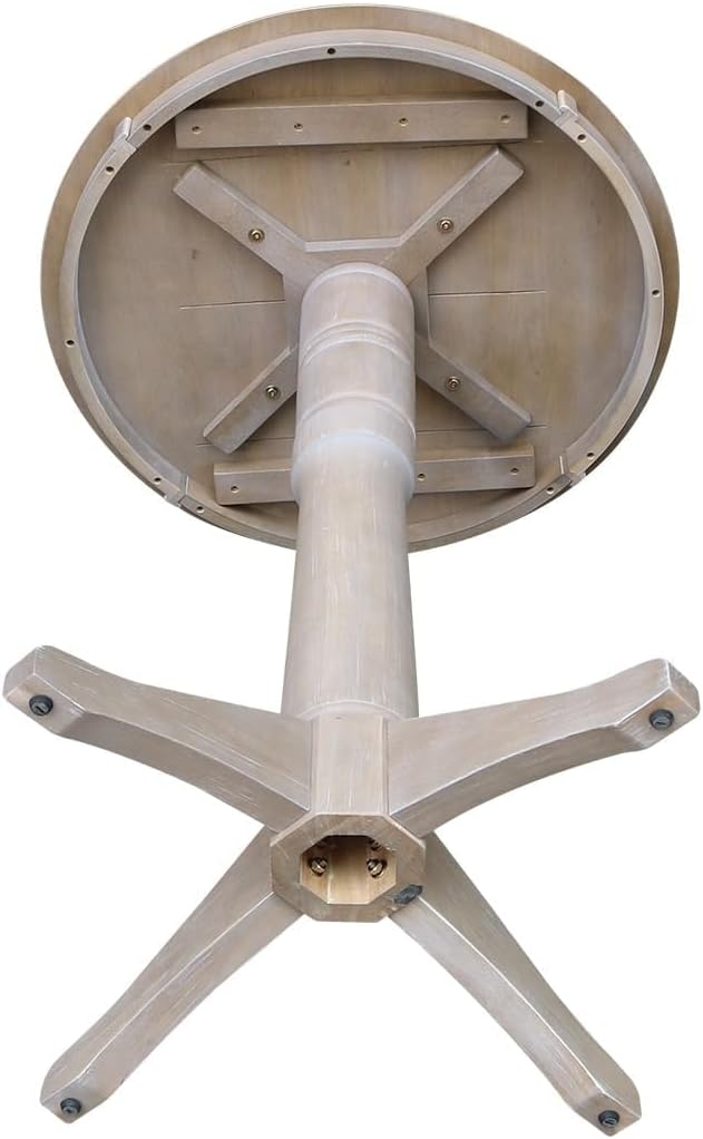 IC INTERNATIONAL CONCEPTS 30" Round Top Pedestal Table - 40.9" H