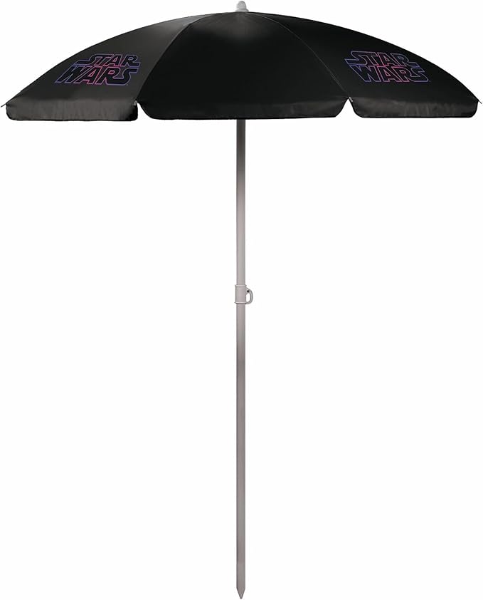 PICNIC TIME Outdoor Canopy Sunshade Beach Umbrella 5.5', Small Patio Umbrella, Beach Chair Umbrella