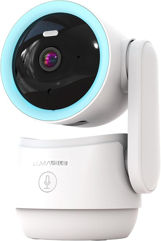 2K Pan/Tilt Security Camera, Smart WiFi Indoor Cameras for Home Security with AI Motion Detection, Dual-Band Wi-Fi (5G/4G) Camera with Phone App, 2-Way Audio, 24/7, Siren, TF/Cloud Storage (Blue)
