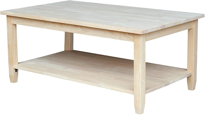 IC INTERNATIONAL CONCEPTS Solano Coffee Table Unfinished