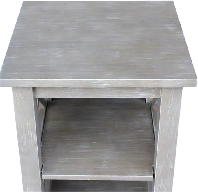 International Concepts Accent Table, Washed Gray Taupe