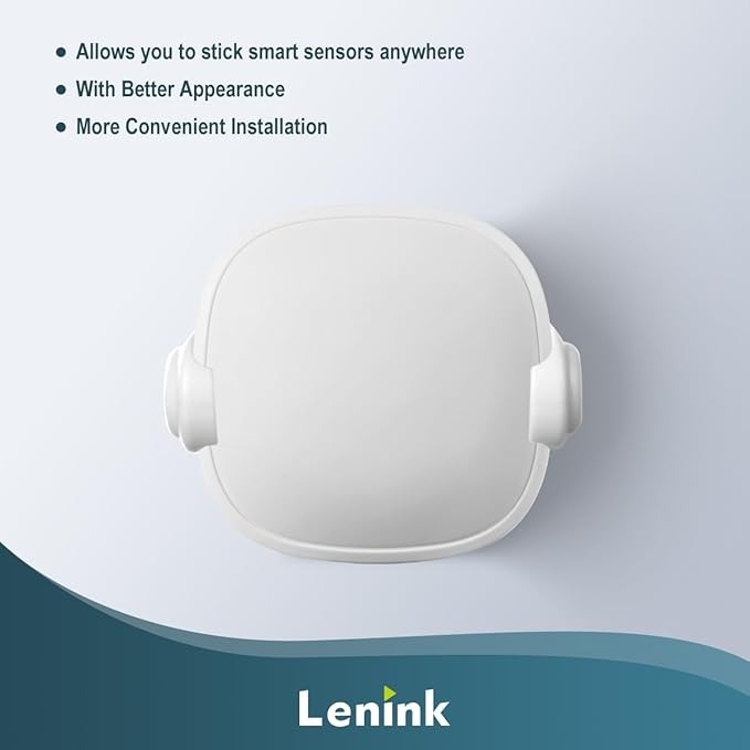 Lenink Wall Mount Compatible with Ecobee Smart Sensor, 2 Pack Smart Sensor Wall Holder Replacement Intelligent Robot Model, Not Suitable for 2nd Generation (White)