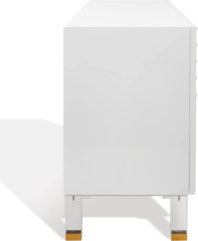 Safavieh Couture Home Saturn-Art Deco White Acrylic 3-door Sideboard
