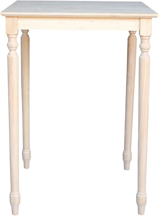 IC INTERNATIONAL CONCEPTS Solid Wood Top Table - Turned Legs