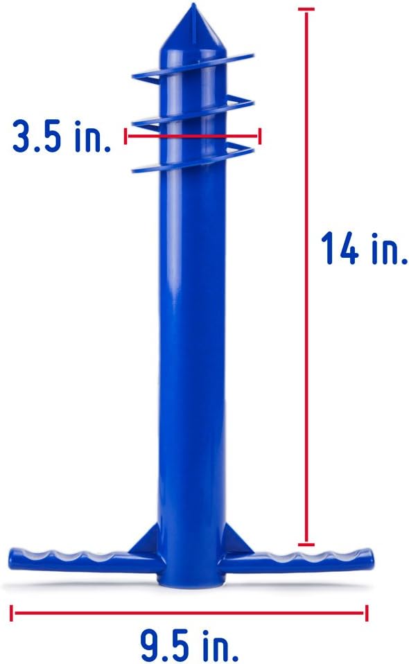 Plastic Beach Umbrella Sand Anchor, Rust-Free and Extra-Tough