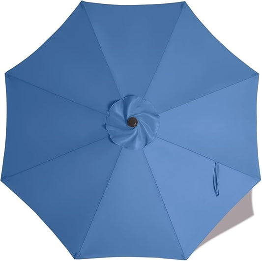 ABCCANOPY 9ft Outdoor Umbrella Replacement Top Suit 8 Ribs (Dodgerblue)