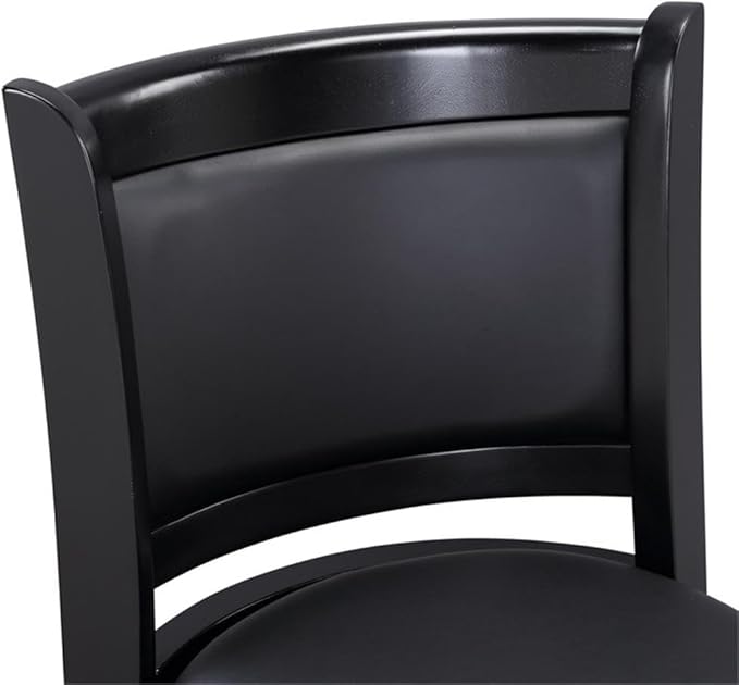Boraam Augusta Swivel Counter Height Stool, Black