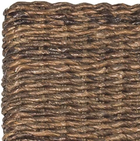 Safavieh Home Collection Avita Brown Wicker Dining Chair (Set of 2), 18"