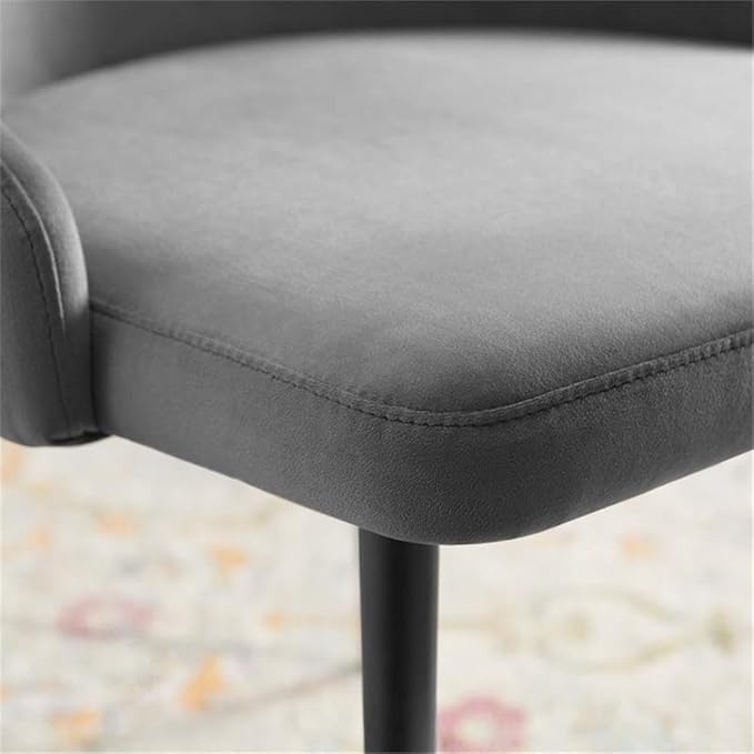 Modway EEI-3907-GRY Adorn Tufted Performance Velvet Dining Side Chair, Gray