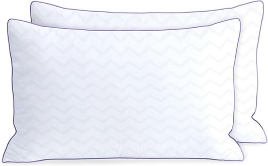 MOLCLCUY Bed Pillows Queen Size Set of 2,Hotel Collection Pillows for Side and Back Sleepers,Super Soft Down Alternative Microfiber Filled Pillows
