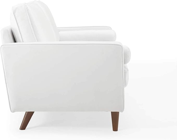 Modway EEI-3764-WHI Valour Performance Velvet Sofa, White
