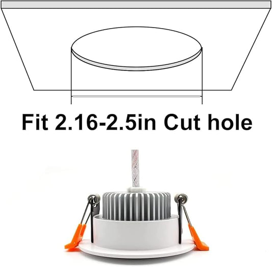 YGS-Tech 2 Inch LED Recessed Lighting, Dimmable Downlight 3W(35W Halogen Equivalent), CRI80, 4000K Natural White Ceiling Light with LED Driver (16 Pack)