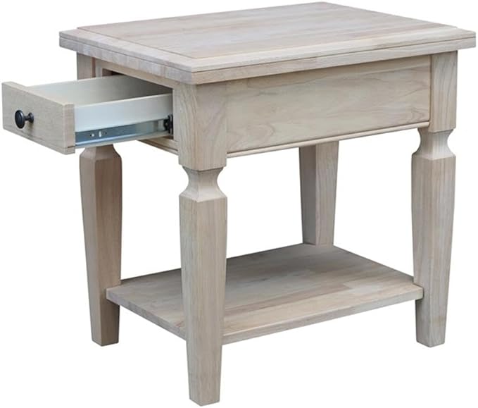 IC INTERNATIONAL CONCEPTS Vista End Table Unfinished