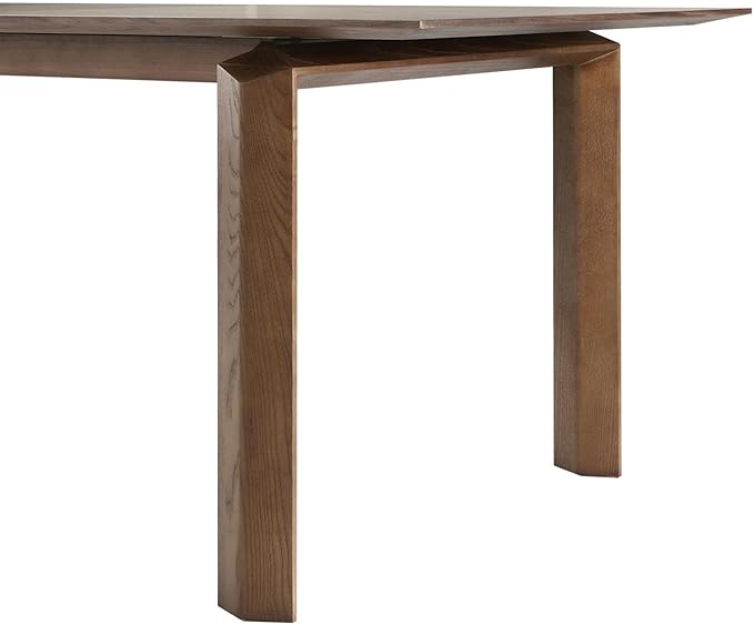 Armen Living Treviso Walnut Dining Kitchen & Dining Extendable Table, 87 x 30 x 37.5