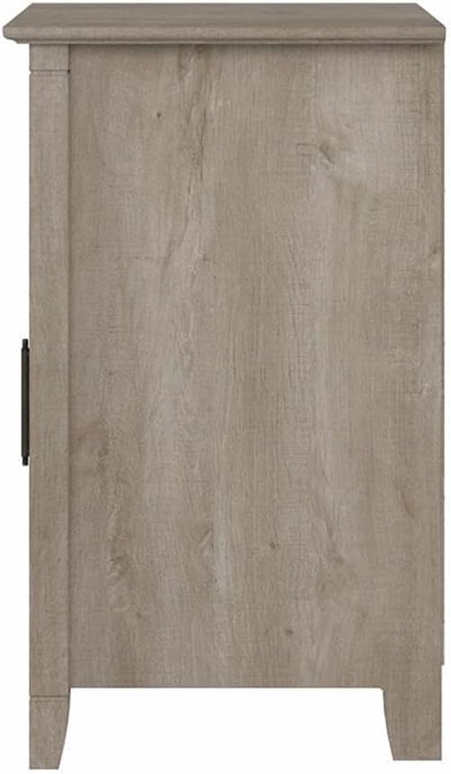 Bush Home Key West Nightstand with Door in Washed Gray