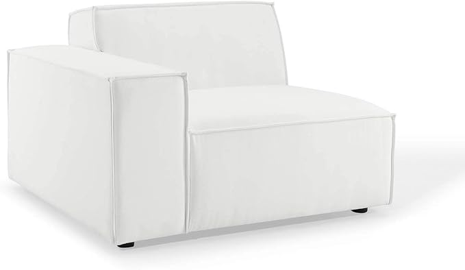 Modway Restore 8-Piece Upholstered Sectional Sofa in White