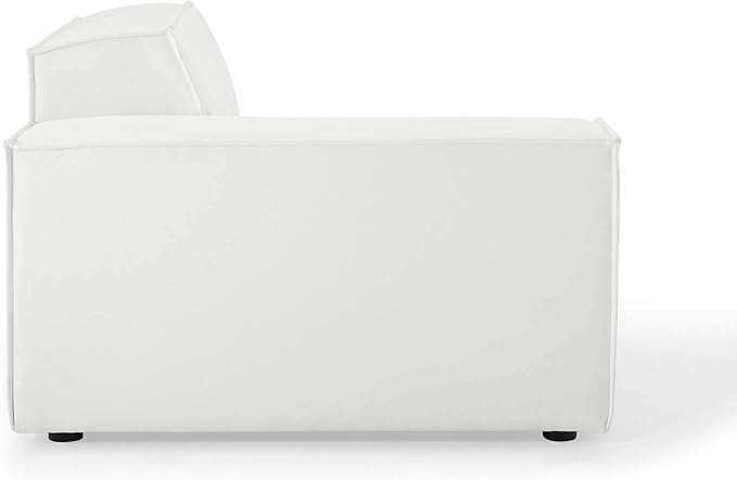 Modway Restore 8-Piece Upholstered Sectional Sofa in White