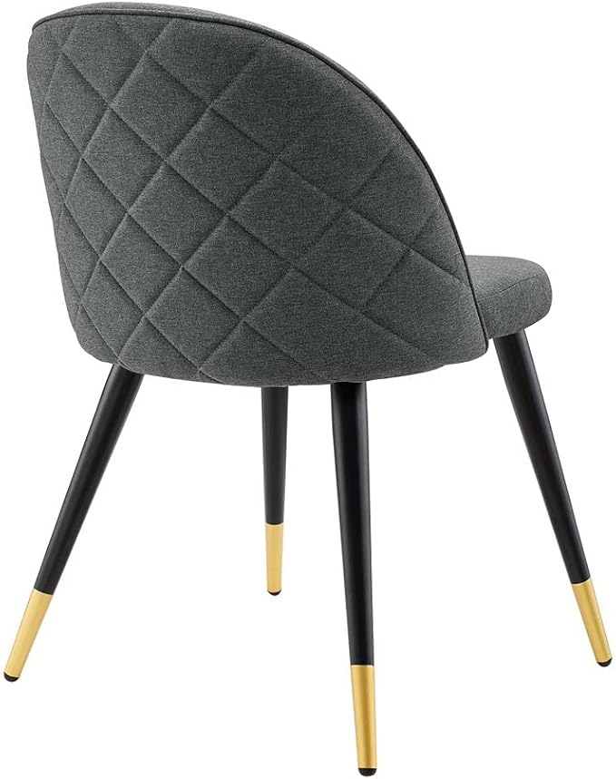 Modway Cordial Fabric Upholstered Accent Set of 2, Dining Chair, Gray
