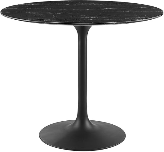 Modway Lippa Dining Table, 36", Black Black