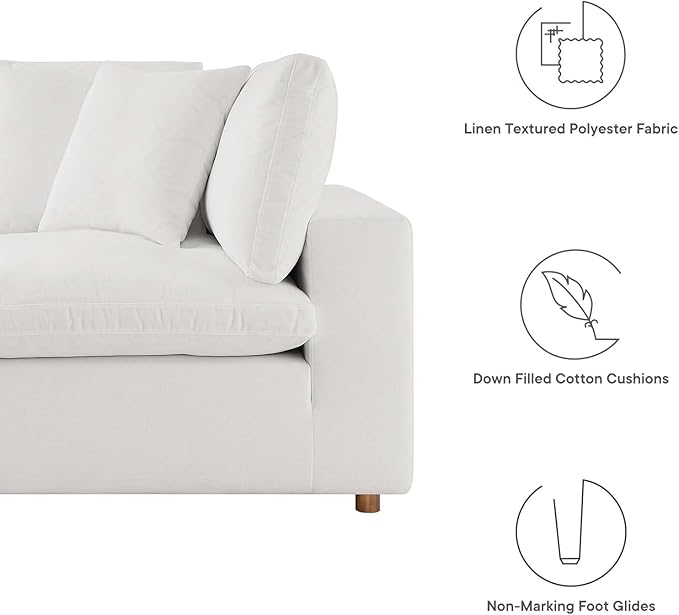 Modway Commix Down-Filled Overstuffed Upholstered Loveseat