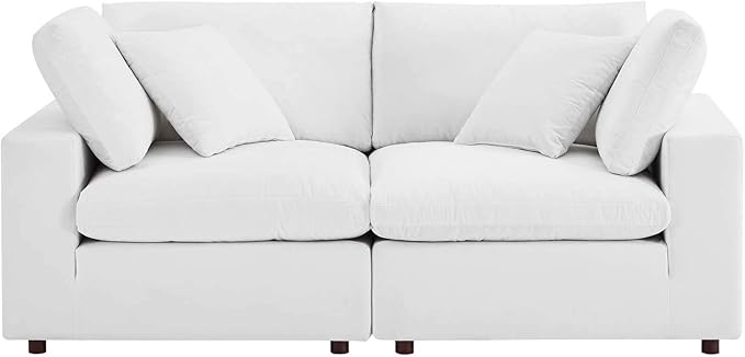 Modway Commix Down-Filled Overstuffed Performance Velvet Loveseat