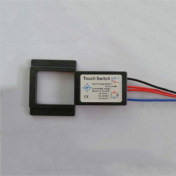 Taidacent Touch Sensor Switch for Bathroom Mirror LED Light Capacitive Touch Light Switch 12V24V Bathroom Smart Glass Capacitance Sensor Module