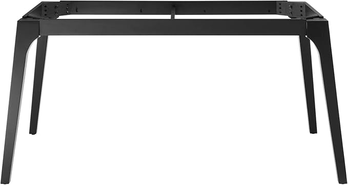 Modway EEI-5693-BLK-WHI Juxtapose 63" Rectangular Performance Artificial Marble Dining Table, Black White